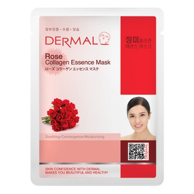 DERMAL Collagen Essence Facial Mask Rose 23g
