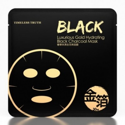 TIMELESS TRUTH TT Face Mask Black Charcoal Luxurious Gold Moisturising 30ml